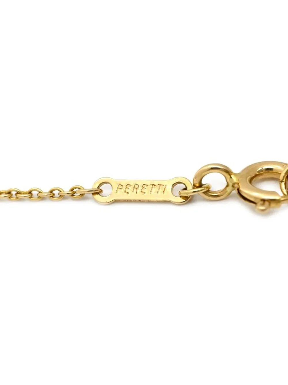 Tiffany & Co Necklace Dots Cross Diamond Yellow Gold Elsa Peretti Small